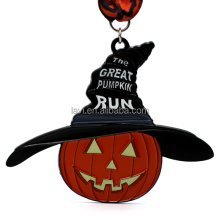 Medalha de Halloween do Prêmio Engraçado do Esporte de Metal Personalizado Halloween Hallowmas Run